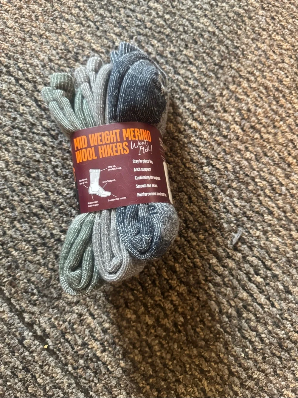 OMNI-WOOL Merino Wool Hiker Socks - Sage Green